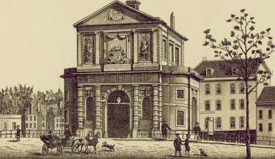 Rotterdam: Delftsche Poort (litografía) de European School