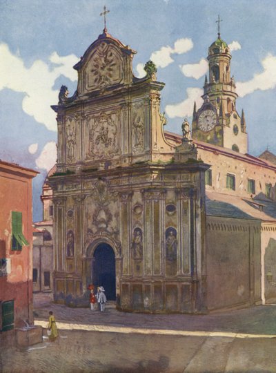 San-Remo, La Cathedrale (litografía en color) de European School