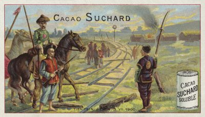 Ferrocarril cortado entre Tianjin y Pekín, Rebelión de los Bóxers, 1900 de European School