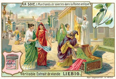 Mercaderes de seda en la Antigua Roma de European School