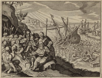San Pablo en Malta después de su naufragio (grabado) de European School