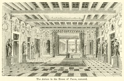 El atrio en la casa de Pansa, restaurado de European School