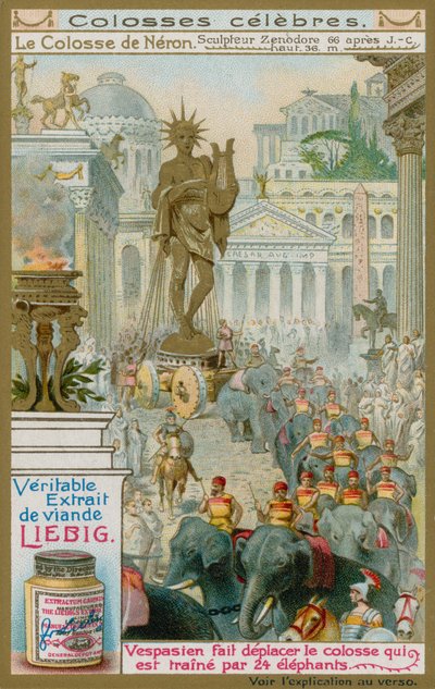 El Coloso de Nerón, por el Escultor Zenodore, 66 d.C. de European School