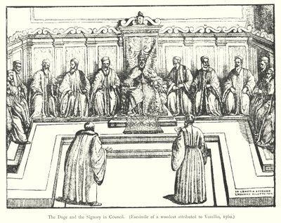 El Dogo y el Consejo de la Signoria (grabado) de European School