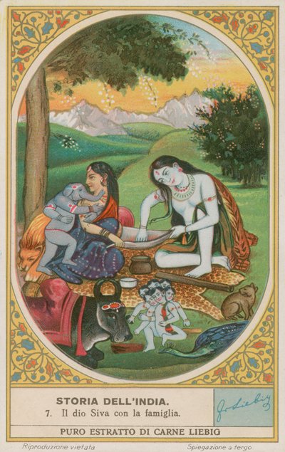 El dios Shiva y su familia de European School