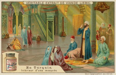 El interior de una mezquita turca de European School