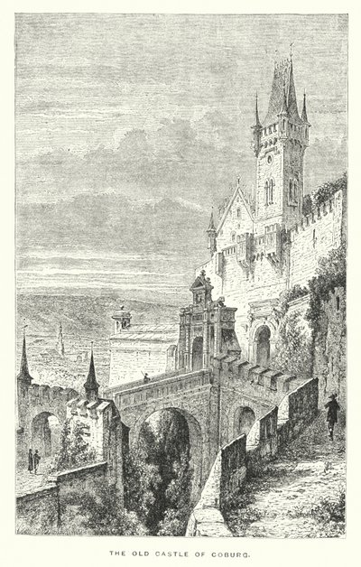 El viejo castillo de Coburg (grabado) de European School