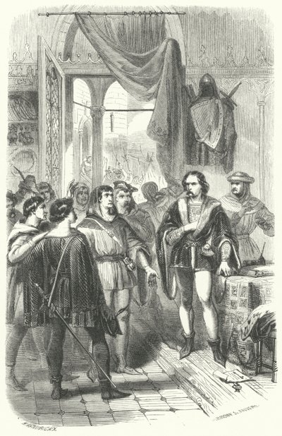 El pueblo de Gante pidiendo a Felipe van Artevelde que lidere su rebelión contra Luis II, conde de Flandes de European School