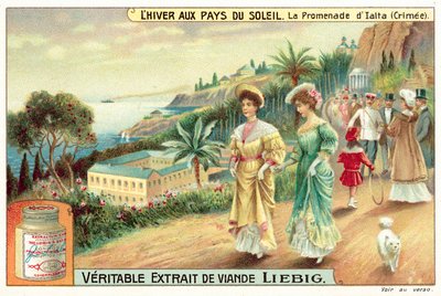 El paseo marítimo en Yalta, Crimea de European School