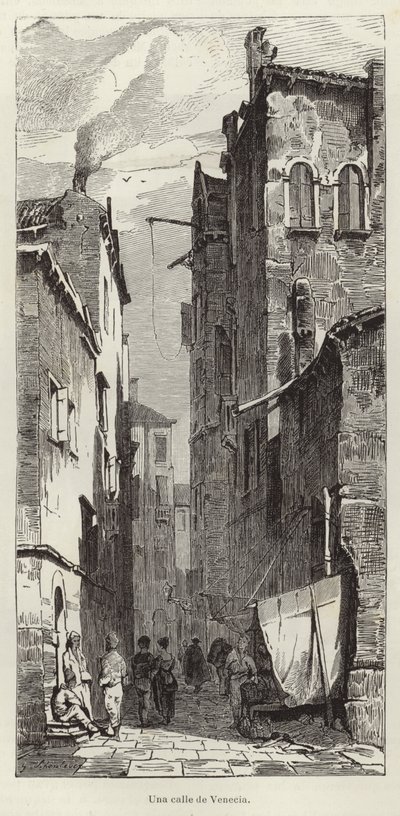 Una calle de Venecia de European School