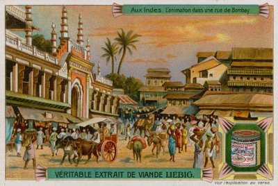 Vista de una calle en Bombay de European School