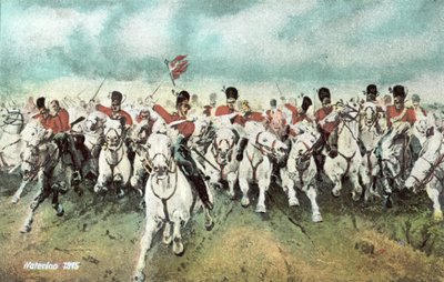 Waterloo 1815, carga de caballería escocesa de European School