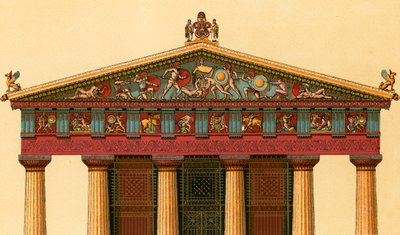 Fachada occidental del Templo de Atenea, en Egina de European School