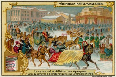 Carnaval de Invierno en San Petersburgo en 1765 de European School