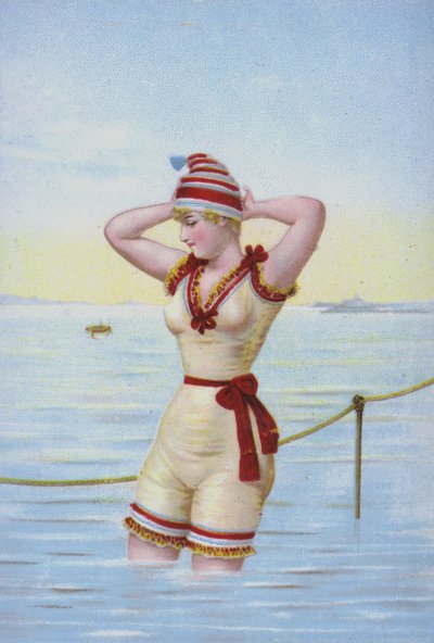 Mujer bañándose en el mar de European School