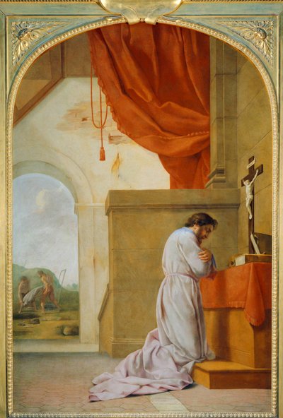 San Bruno en oración - San Bruno en oración ... de Eustache (studio of) Le Sueur