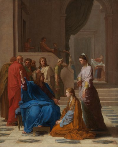 Cristo en casa de Marta de Eustache Le Sueur