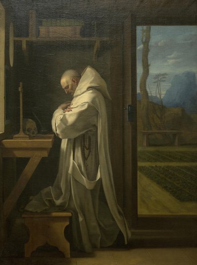 San Bruno en oración de Eustache Le Sueur