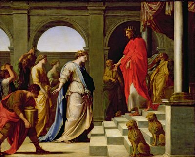 Salomón y la Reina de Saba, 1650 de Eustache Le Sueur