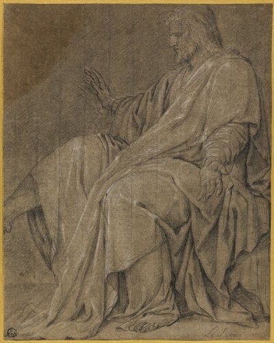 Estudio para San Luis curando a los enfermos de Eustache Le Sueur