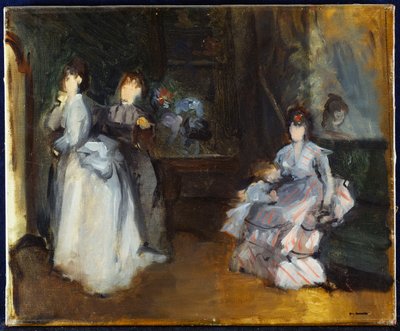 Interior de una sombrerería de Eva Gonzalès