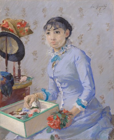 La Sombrerera, c.1877 de Eva Gonzalès