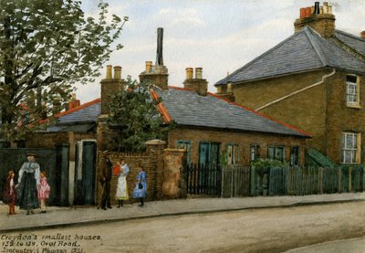 135 a 139 Oval Road: Las casas más pequeñas de Croydon, 1921 de Evacustes Arthur Phipson