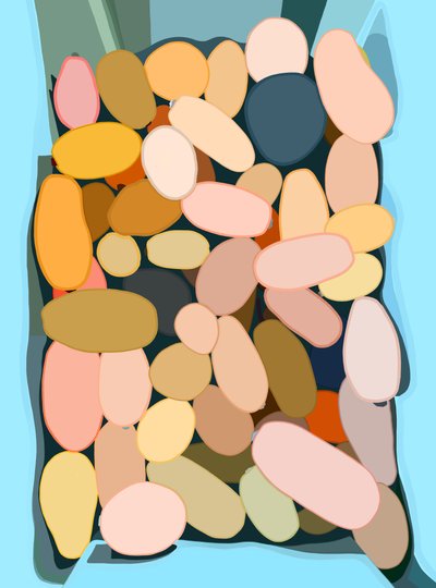 55 Squash In Blue Bin Brooklyn (arte digital) de Evan Sklar