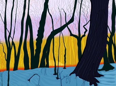 Daylight Savings, Morning, Prospect Park (arte digital) de Evan Sklar