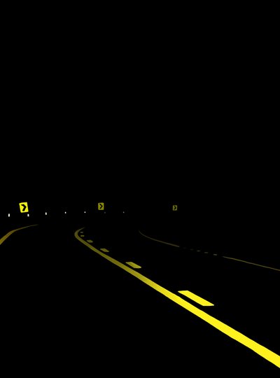 Driving The Road At Night # 7 Brooklyn (arte digital) de Evan Sklar
