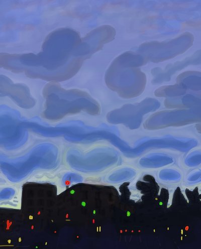 Grand Army Plaza, Brooklyn, 2016 (dibujado a mano en un iPad con un lápiz de Apple). de Evan Sklar
