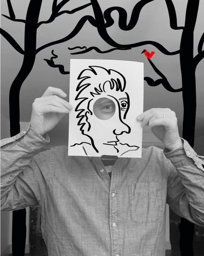 Otro autorretrato de Evan Sklar