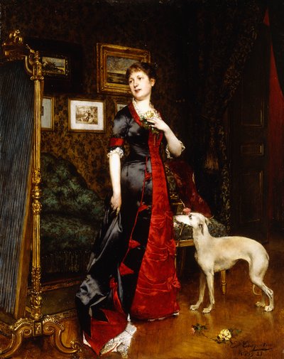 El vestido nuevo, 1888 de Evariste Carpentier