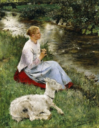 La joven pastora de Evariste Carpentier