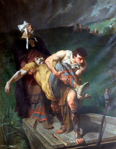 Llevando a los muertos, c. 1842-1896 de Evariste Vital Luminais