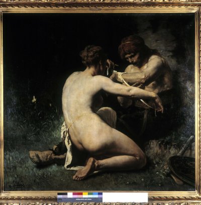 Las galos duele (óleo sobre lienzo) de Evariste Vital Luminais