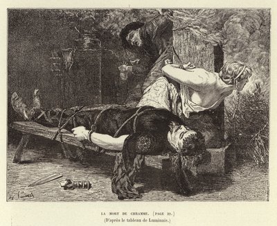 La muerte de Chram, hijo de Clotario I, rey de los francos, 561 de Evariste Vital Luminais