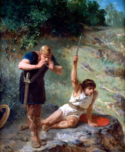 El caballero llama, c1842-1896 de Evariste Vital Luminais