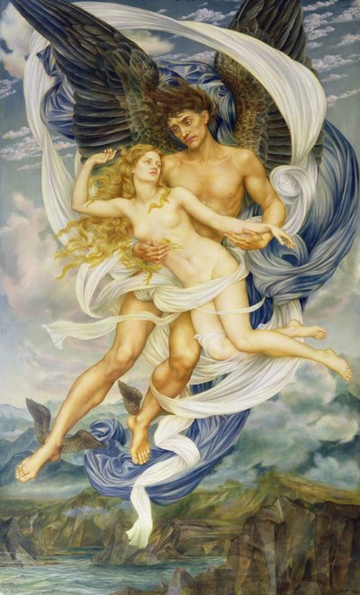 Boreas y Oreithyia de Evelyn De Morgan