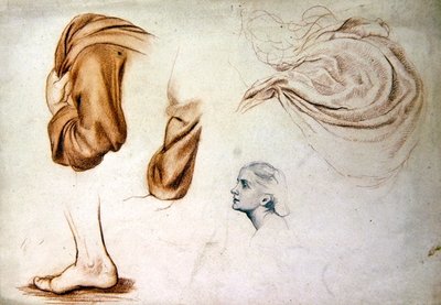 Drapería, Pie y Cabeza para 