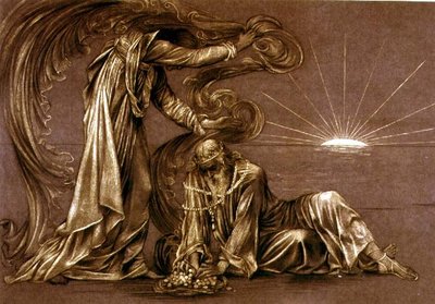 Estudio terminado para Earthbound, c.1897 de Evelyn De Morgan