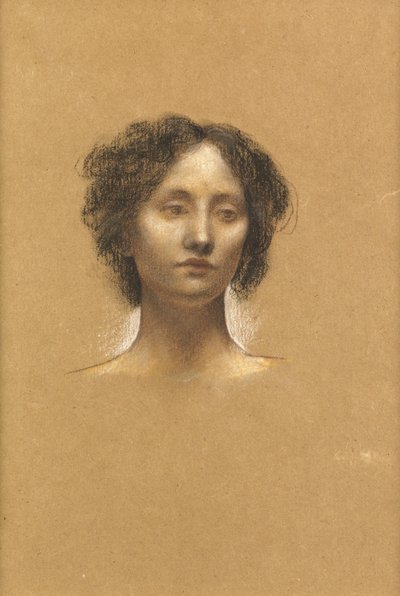 Cabeza de una niña de Evelyn De Morgan