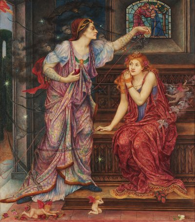 Reina Eleanor amp; Fair Rosamund de Evelyn De Morgan