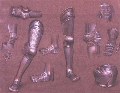 Estudio de armadura, No.1 de Evelyn De Morgan