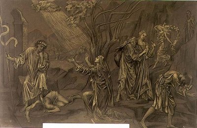 El Valle de las Sombras, c.1899 de Evelyn De Morgan