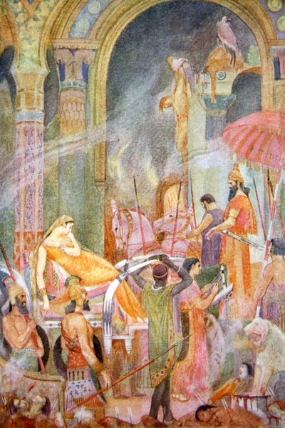Captura de Sarrapanu por Tiglath-Pileser II, 1916 de Evelyn Paul