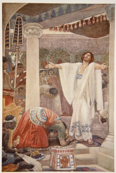 Daniel interpreta el sueño de Nabucodonosor, ilustración de 