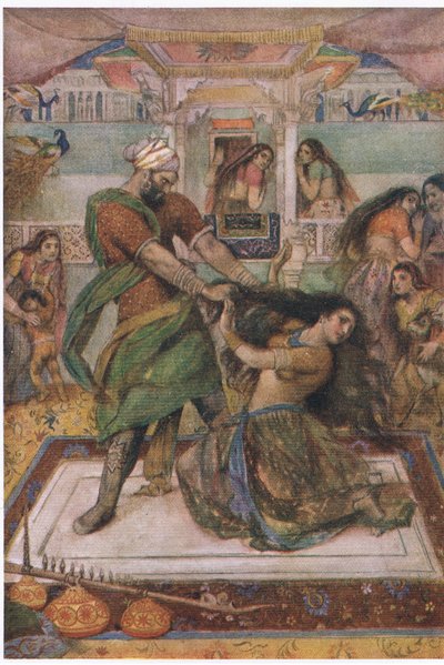 Draupadi arrastrada desde su cámara de Evelyn Paul