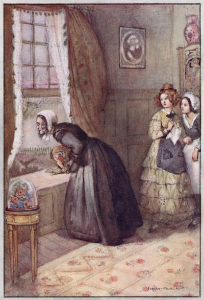 Ilustración para Cranford de la Sra. Gaskell (litografía en color) de Evelyn Paul