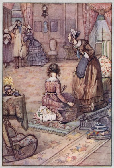 Ilustración para Cranford de la Sra. Gaskell (litografía en color) de Evelyn Paul